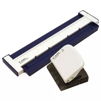 Дырокол Carl GP-20-B Loose Leaf Punch, калибровочный дырокол, совместимый с A5, 20 отверстий, 5 штук, синий, японский производитель