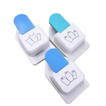 Дырокол для этикеток 3-в-1, 3 размера, 1,5/2/2,5 дюйма, маленький дырокол, поделки, художественные поделки для изготовления бумаги