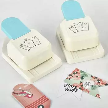 Дырокол для бирок, Дырокол для бумаги в форме бирок 3 в 1 Дырокол для бирок, Дырокол для подарочных бирок, 1,5/2/2,5 дюйма Дырокол для рукоделия B-triangle shape