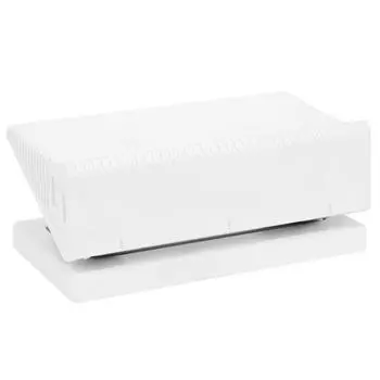 Дырокол для бумаги, настольный канцелярский ручной инструмент 6 мм, белый, на 12 страниц