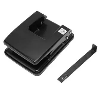 Дырокол для бумаги с 2 отверстиями, емкость дырокола 40 листов, металлический дырокол с направляющей для выравнивания, для блокнота Scra