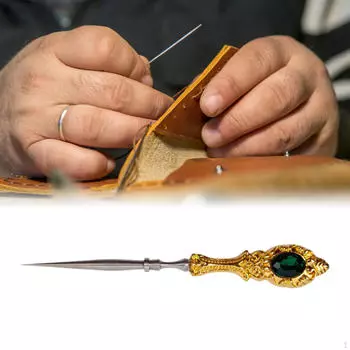 Дырокол для кожи, маркировка, шило, швейный инструмент, удобный для захвата, кожевенное ремесло, ткани, ремесло gold