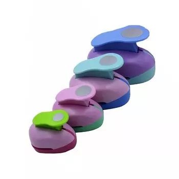 Дырокол для поделок Дырокол для поделок Круглый круг Набор из 4 дыроколов для поделок Мини-дырокол для поделок Дырокол для поделок Дырокол для поделок Детский инструмент для творчества своими руками Цвет