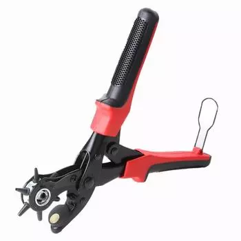 Дырокол для ремня 6 круглых отверстий многофункциональный ремень багаж пластиковые изделия кожа бумага карты дырокол плоскогубцы красный черный