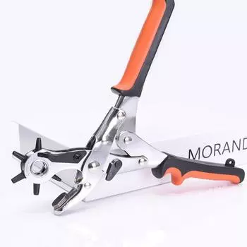 Дырокол для ремня с несколькими размерами отверстий, инструмент для изготовления кожаных дыроколов light handle drilling pliers