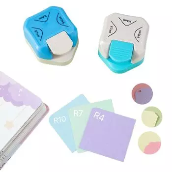 Дырокол для скругления углов 3 в 1 R4/R7/R10, резак для обрезки и формирования бумажных карточек и фотографий, офисное ремесло D