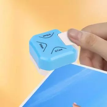 Дырокол для закругления углов 3 в 1 4 мм/7 мм/10 мм, 3-ходовой дырокол для резки углов, дырокол для закругления углов для бумажных поделок, ламината, проекта «сделай сам» белый