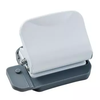 Дырокол Мощный дырокол на 6 отверстий с хранением обрезков бумаги Простой в использовании Нескользящий пластиковый дизайн Многофункциональный перфоратор для книг с отрывными листами B5 белый