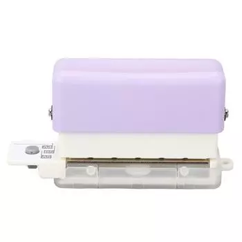 Дырокол на 6 отверстий, емкость 2 листа, портативный дырокол для бумаги формата A5 B5, инструмент для студентов, фиолетовый