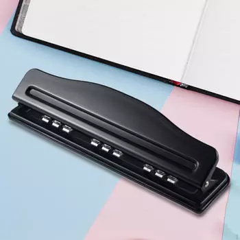 Дырокол на 9 отверстий, дырокол для бумаги, канцелярские принадлежности, ручная универсальная перфорация