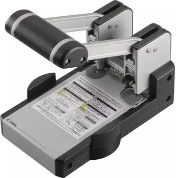 Дырокол офисный Karl мощный 2 отверстия 110 листов HD-410N серебряный