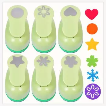 Дырокол UCEC Craft Punch 6 Sets Дырокол для бумаги Высекальный дырокол Дырокол для бумаги Ручная работа Изготовление открыток Скрапбукинг Инструмент «сделай сам» Учитель детского сада