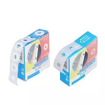 Дырокол Укрепители Наклейки Производство ПВХ Водонепроницаемые Простые Этикетки Укрепления White