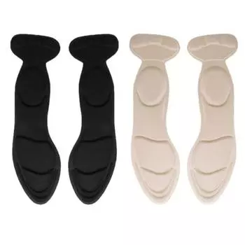 DYS 1 пара женских стельок на высоком каблуке из мягкой пены противоударные массажные подушечки для ухода за ногами чёрный