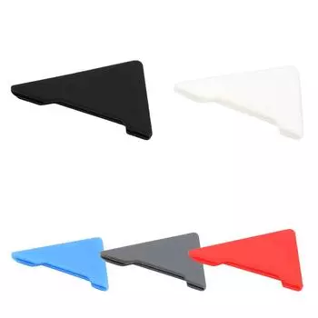 DYS Auto Shop 2 шт. треугольные дверные углы автомобиля, мягкая силиконовая накладка, защита от царапин белый