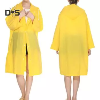 DYS Женская одежда Унисекс Открытый водонепроницаемый утепленный многоразовый плащ с капюшоном синий