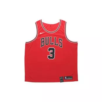 Дышащая баскетбольная майка без рукавов Nike Vintage, Fan Edition, Chicago Bulls, мужские топы Wade #3, красные 864465-658 S