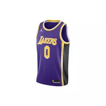 Дышащая баскетбольная майка Jordan NBA с логотипом команды Fan Edition, мужские топы с ограниченным тиражом, фиолетовые CV9481-506 S