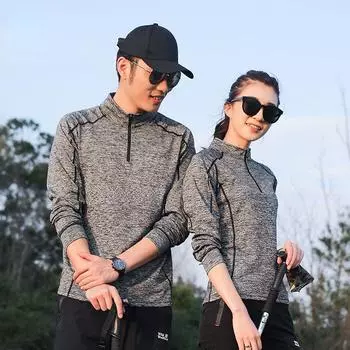 Дышащая беговая футболка с длинными рукавами для мужчин и женщин, быстросохнущие топы для спортивной одежды на открытом воздухе L