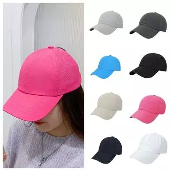 Дышащая бейсболка с конским хвостом, регулируемая кепка Snapback, модная спортивная кепка для женщин чёрный
