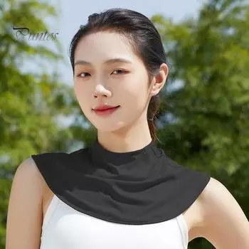 Дышащая гетра для шеи, охлаждающий чехол для шеи, защита от ультрафиолета, защита от солнца, впитывающий влагу, шарф для шеи для женщин белый