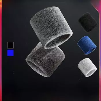 Дышащая хлопковая впитывающая пот спортивная защита запястья для фитнеса, бега и баскетбола 7.5 x 15 cm