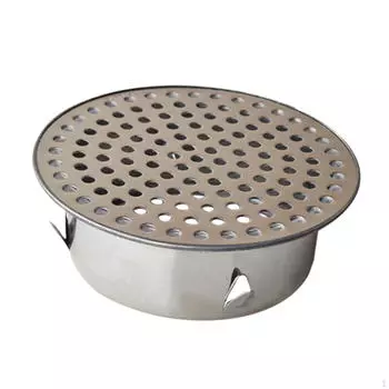 Дышащая крышка для стока в полу, круглая, с заглушкой для предотвращения обратного потока, плоская крышка для дренажа для домашней кухни 130 tubes