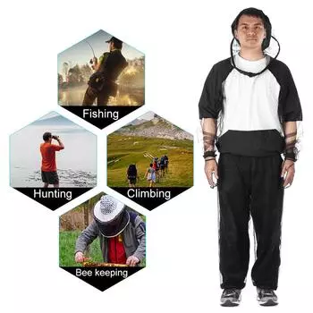 Дышащая куртка Lixada от насекомых L