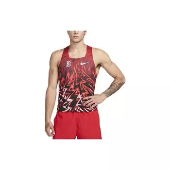 Дышащая майка для бега с рисунком Nike, мужские топы для спортзала, красный DV7713-687 XL