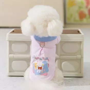 Дышащая майка для домашних животных, мягкая жилетка для домашних животных, летняя рубашка для собак, жилет для маленьких и средних собак XL синий