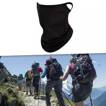 Дышащая маска для лица для мужчин и женщин — Outdoor Essential чёрный