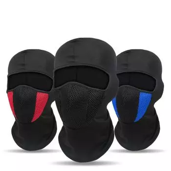 Дышащая маска на все лицо, шапка для женщин, мотоциклетная Балаклава для мужчин и женщин, велосипедный спортивный пылезащитный ветрозащитный шарф, головные уборы синий