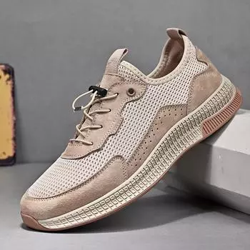 Дышащая мужская мягкая спортивная обувь, модные сетчатые кроссовки, удобные мужские высококачественные кроссовки для активного отдыха, легкие кроссовки 38