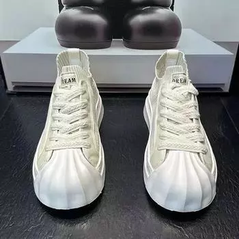 Дышащая мужская обувь, летняя сетчатая обувь для скейтбординга, мягкая подошва, повседневная спортивная обувь, трендовые мужские кроссовки, парусиновая обувь на шнуровке 39