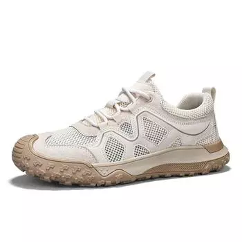 Дышащая мужская обувь, трендовая удобная повседневная обувь, мужские кроссовки, мокасины, мужская обувь на плоской подошве 38 песочный