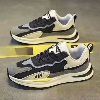 Дышащая обувь, мужская модная и универсальная спортивная обувь на толстой подошве, повседневные кроссовки для бега 39