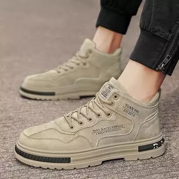 Дышащая обувь с высоким берцем для британских инструментов, спортивная платформа для альпинизма, мужская обувь, ботинки Martin, бархатная обувь 39