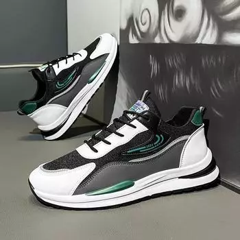 Дышащая осенняя мужская спортивная обувь, новые повседневные сетчатые кроссовки, нескользящие мягкие подошвы, мотоциклетные ботинки для мужчин 41