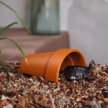 Дышащая пещера для нереста рыб Керамика Безопасный дом для крабов Дом для рыб и креветок Аквариум M