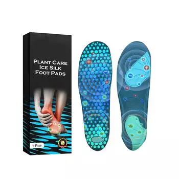 Дышащая подушечка из ледяного шелка снимает болезненность и отек суставов, массажная подушечка для вен ног от дождевых червей