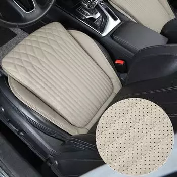 Дышащая подушка для автомобильного сиденья, роскошная кожаная подушка для коммерческого транспорта, нескользящая подкладка, универсальные чехлы для автомобильных сидений из губки с высоким отскоком красный