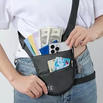 Дышащая противоугонная холщовая поясная сумка и многофункциональный рюкзак для мужчин и женщин бежевый