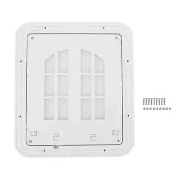 Дышащая противоукусная дверь для домашних животных, прочная конструкция, удобный доступ, комплект противоукусной двери для кошек White S