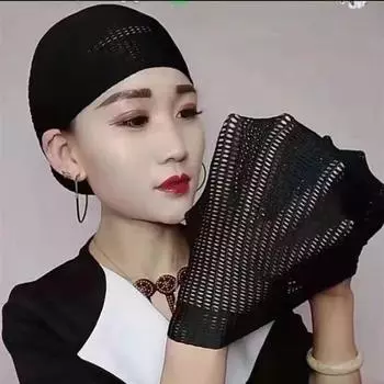 Дышащая сетчатая мусульманская шапка под шарфом кирпич красный