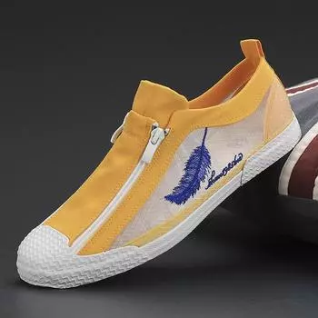 Дышащая сетчатая обувь Мужская повседневная обувь Холщовая обувь Модные мужские кроссовки Обувь из сетки Ice Silk 38