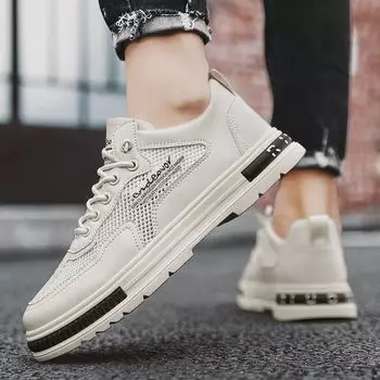 Дышащая сетчатая повседневная спортивная обувь с защитой от запаха для мужчин, кухонная противоскользящая рабочая и охранная модная обувь 39