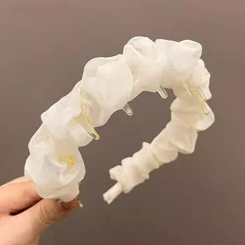 Дышащая сетчатая женская повязка на голову для летнего пляжного отдыха Легкий модный аксессуар для волос Стильный ободок для волос