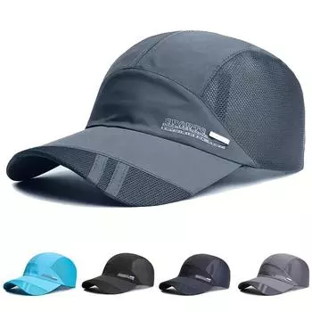Дышащая солнцезащитная бейсболка для улицы Gorras Hombre, быстросохнущая регулируемая спортивная кепка для бега Snapback Adjustable