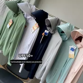 Дышащая солнцезащитная одежда UPF50: Летняя рубашка Ice Sense для мужчин и женщин L