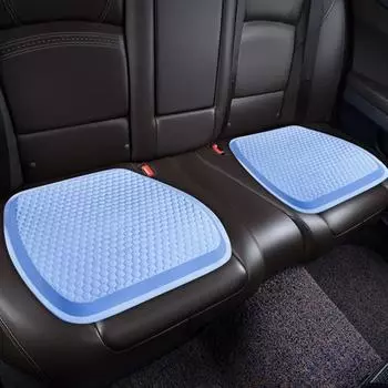 Дышащая сотовая ткань, поддерживающая подушку для стула, отскок, медленный шелковый декомпрессионный ледяной гель, автомобиль чёрный